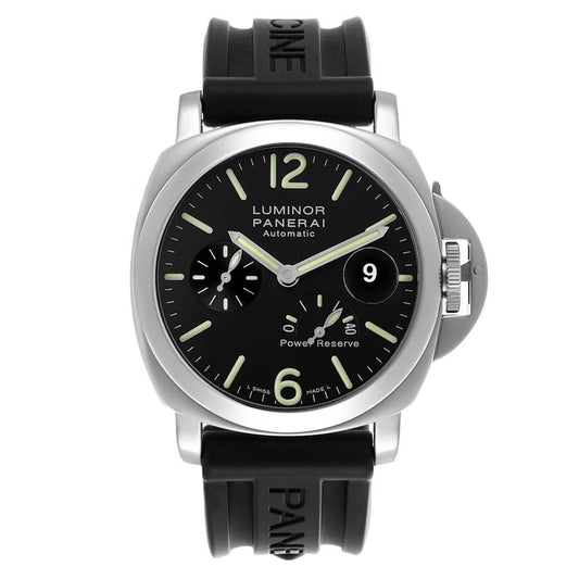Panerai Luminor Power Reserve Black Dial on Rubber Ref PAM00090 with Papers 2004