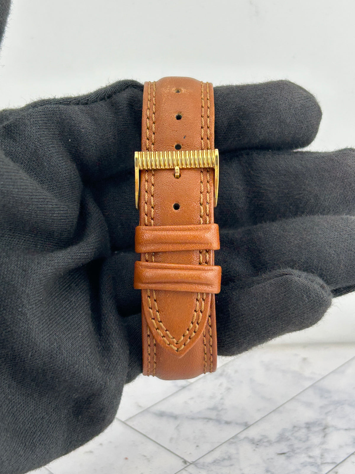 Longines Lindbergh Hour Angle Ivory Dial on Og Leather Band Ref. 674.5232 — view 4