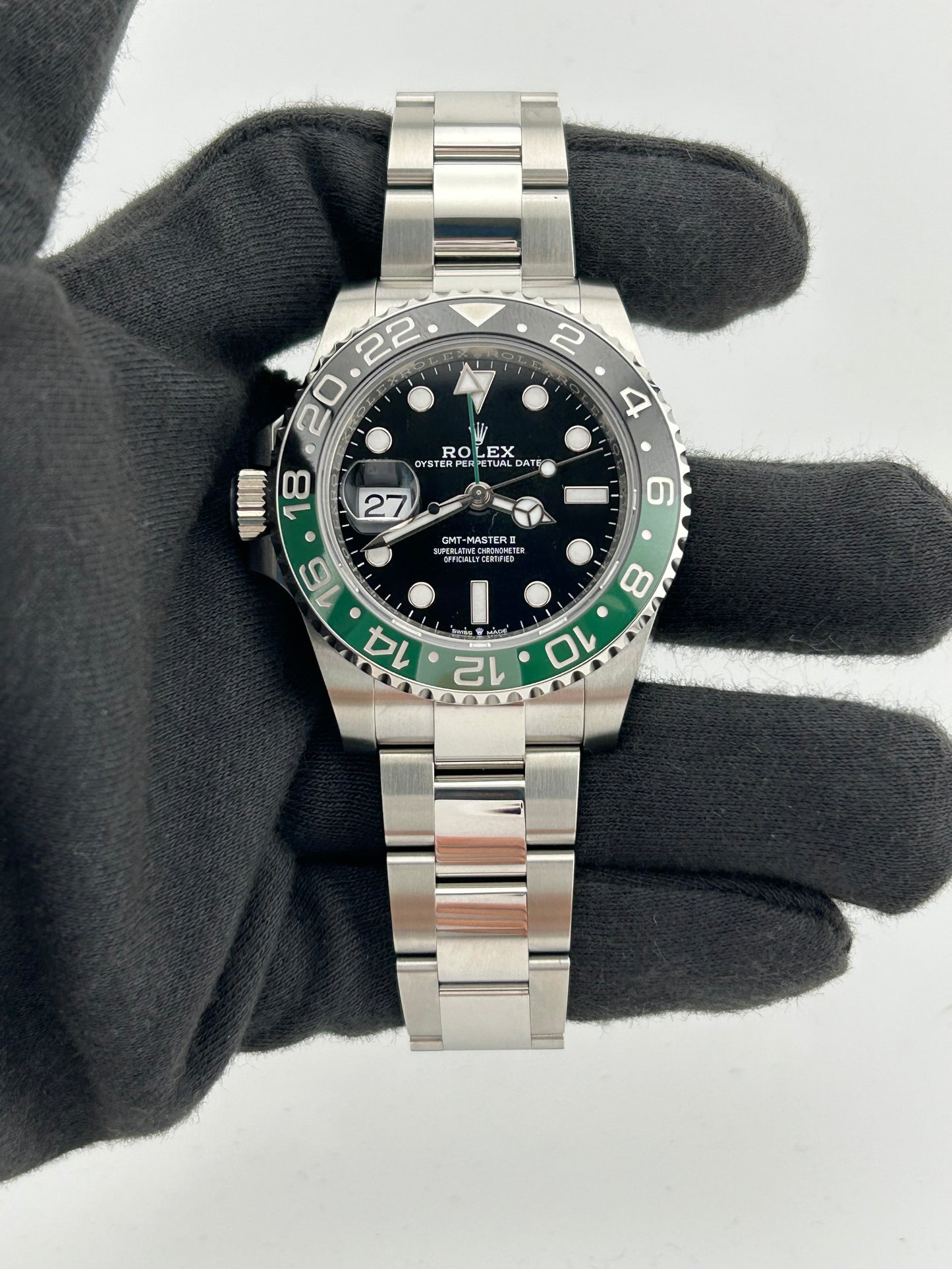 Rolex GMT-Master II "Sprite" Black Dial on Oyster Bracelet Ref. 126720VTNR Card 2023 — view 2