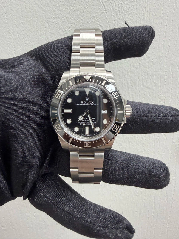 Rolex Sea Dweller Black Dial on Oyster Ref 116600 with New Style Card White 2016