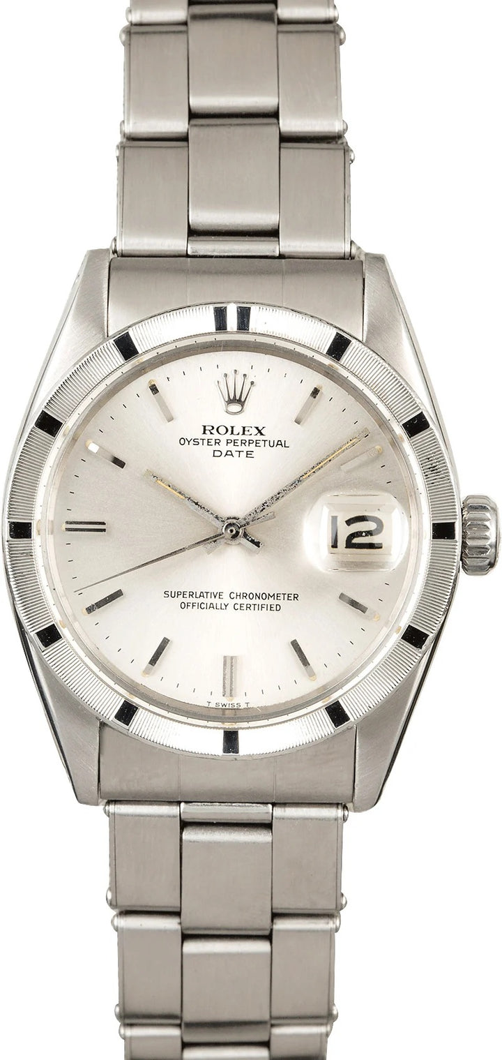 Rolex Oyster Perpetual Date Silver Index Dial on Oyster Ref. 1501 1971