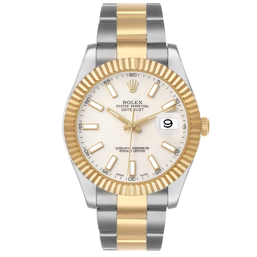 Rolex Datejust II Ivory Index Dial on Oyster Bracelet Ref. 116333 2013