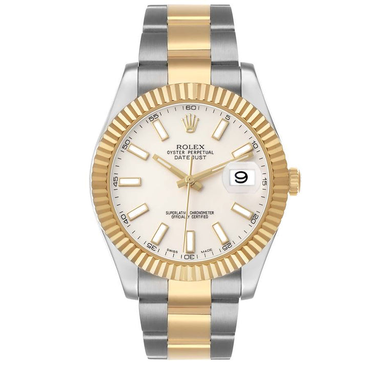 Rolex Datejust II Ivory Index Dial on Oyster Bracelet Ref. 116333 2013