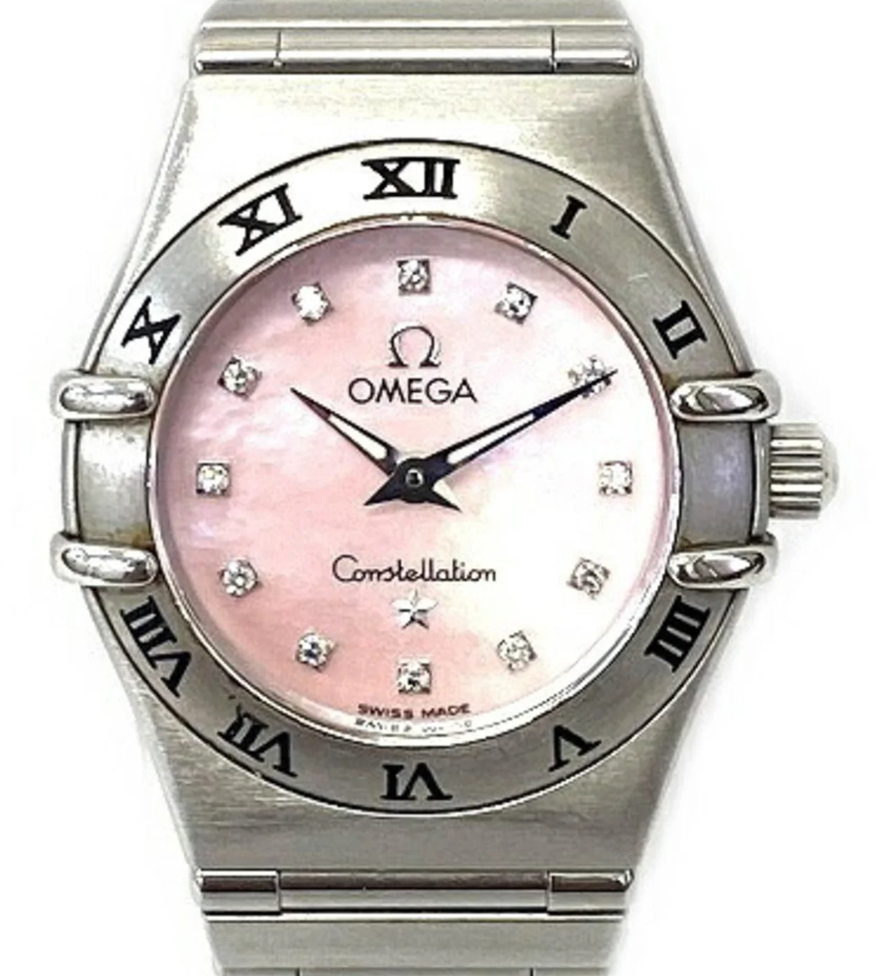Omega Constellation Mini Pink Mop Dial on Stainless Steel Bracelet Ref. 1562.65.00 Card 1998