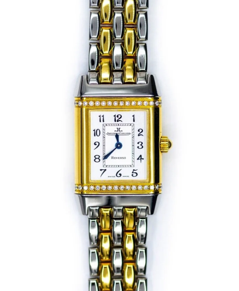 Jaeger Le Coultre Reverso Florale Silver Arabic Dial on 2 Tone Ref. 265.5.08/Q2655120