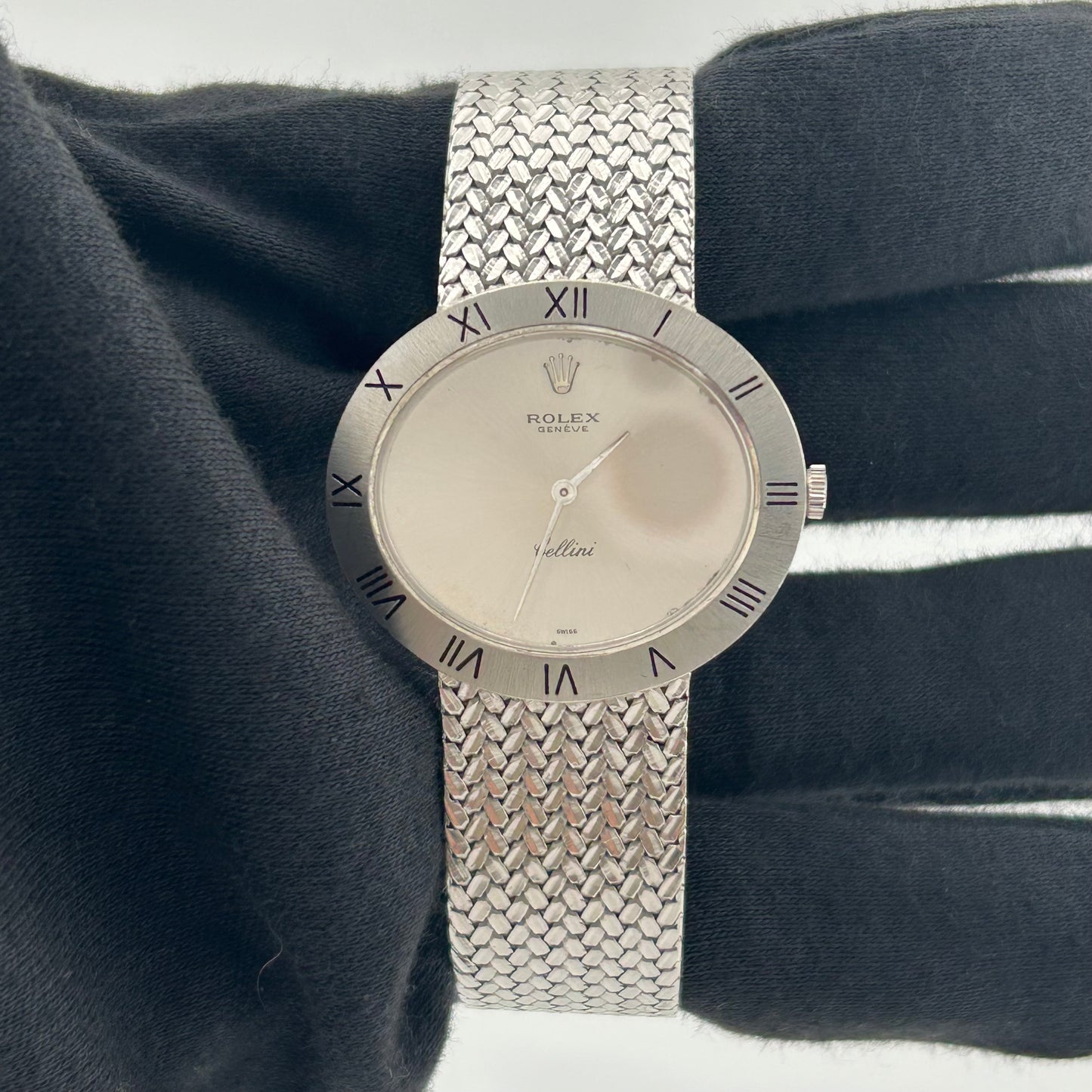 Rolex Cellini Silver Dial on Mesh Ref. 3836/9 1972
