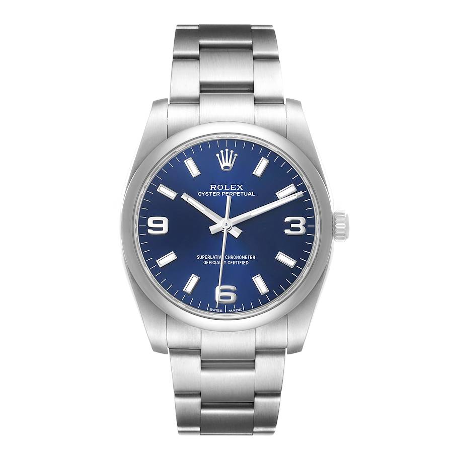 Rolex Oyster Perpetual Blue Dial on Oyster Ref. 114200 Card 2019