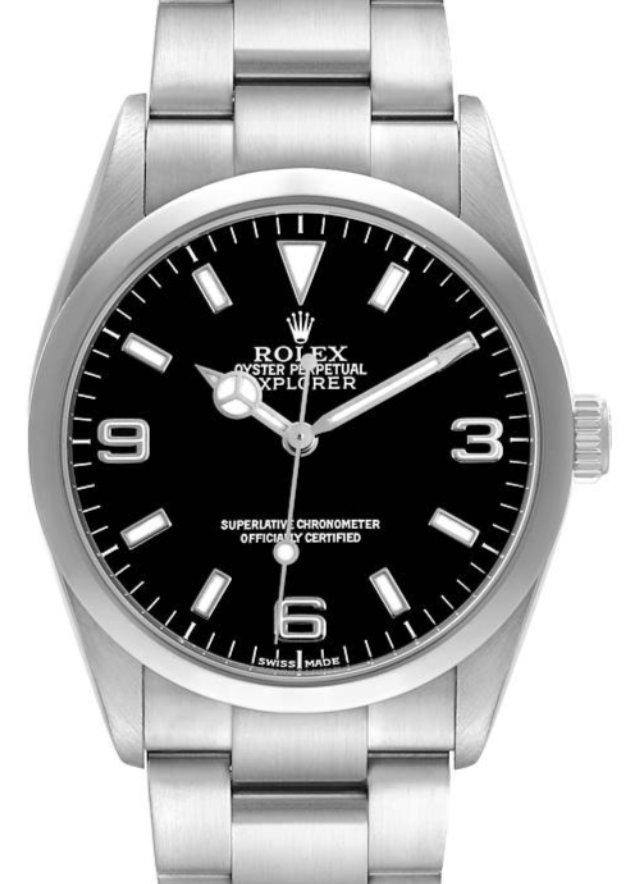 Rolex Explorer I Black Dial on Oyster Steel Bracelet Ref. 114270 Card 2008
