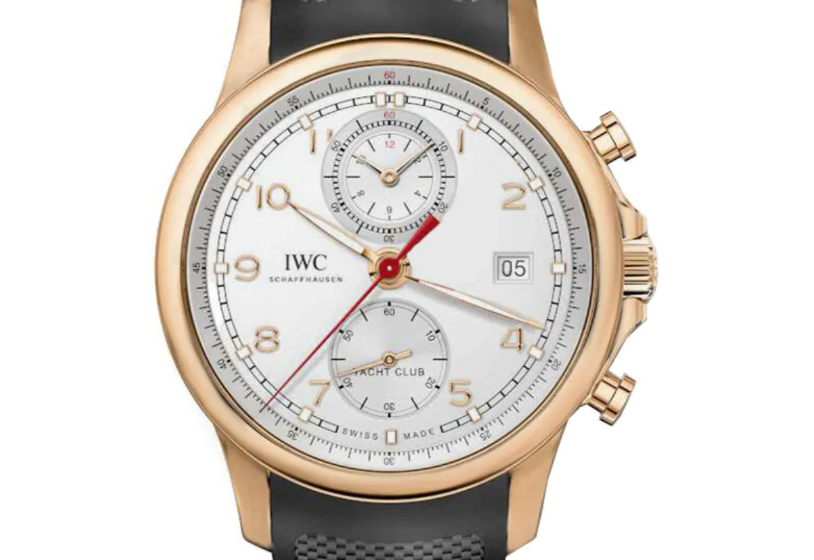 Iwc Portugieser Yacht Club White Arabic Numerals Dial on Rubber Strap Ref. IW390501 Card 2014