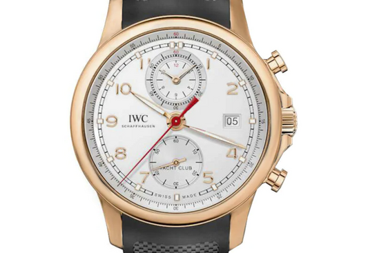 Iwc Portugieser Yacht Club White Arabic Numerals Dial on Rubber Strap Ref. IW390501 Card 2014
