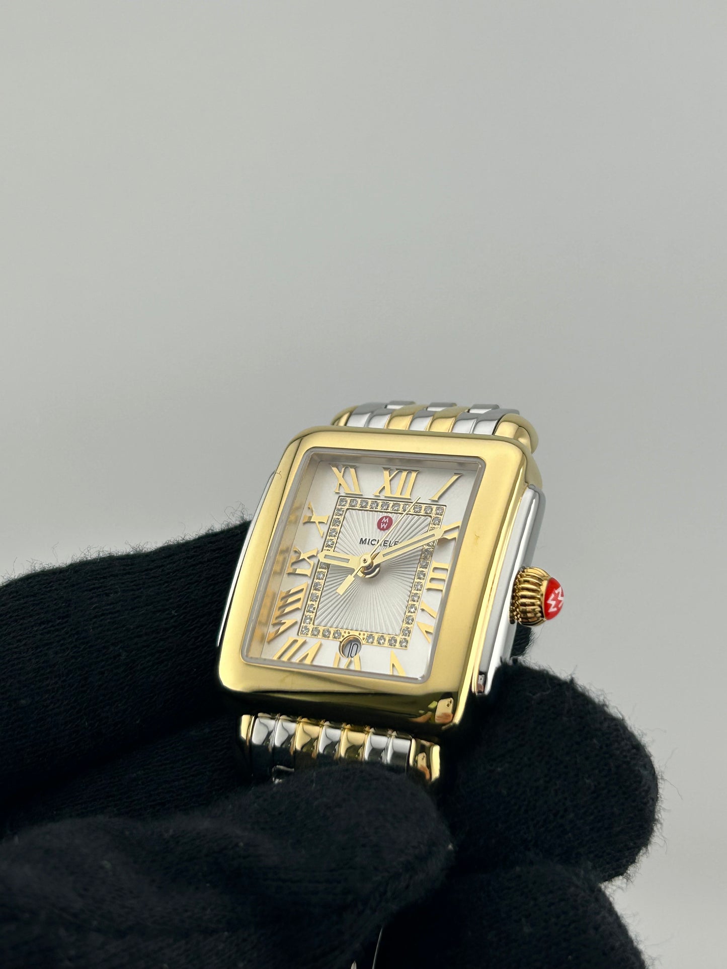 Michele Deco Madison Silver Set With Diamonds Dial Ref. MWW06G000013 Card Open Date — view 3