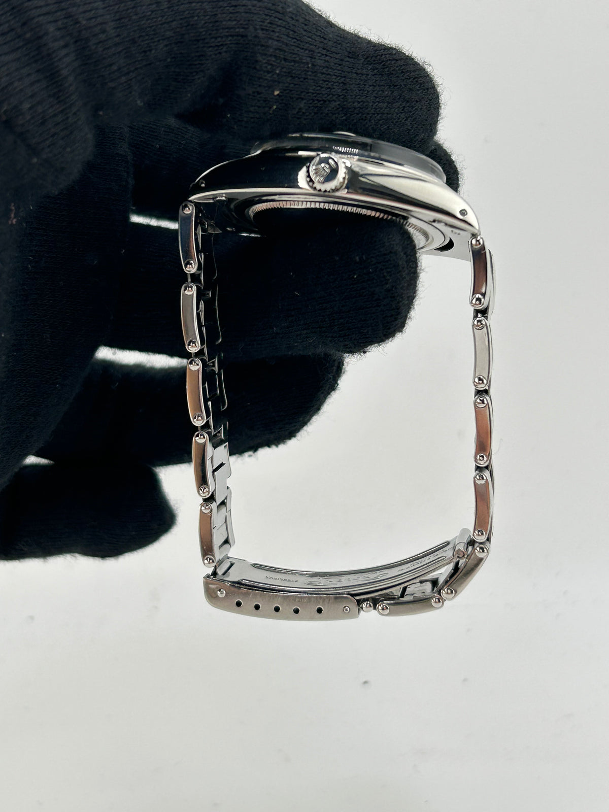 Rolex Oysterdate Precision Dark Gray Dial on Oyster Rivet Bracelet Ref. 6694 Service Papers 1989 — view 5