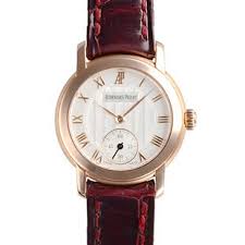 Audemars Piguet Jules Audemars Silver Roman Dial on Am Leather Og Buckle Ref. 77208OR Papers Open Date