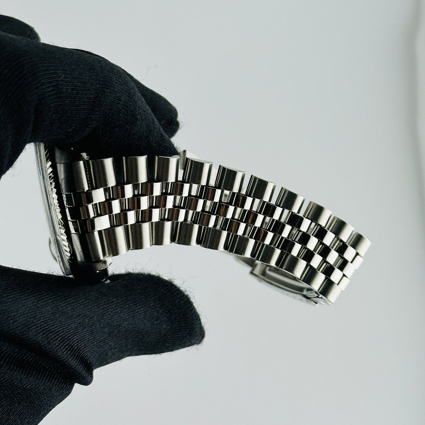 Rolex Datejust Silver Stick Dial on D Link Jubilee Ref. 16014 1979 — view 4