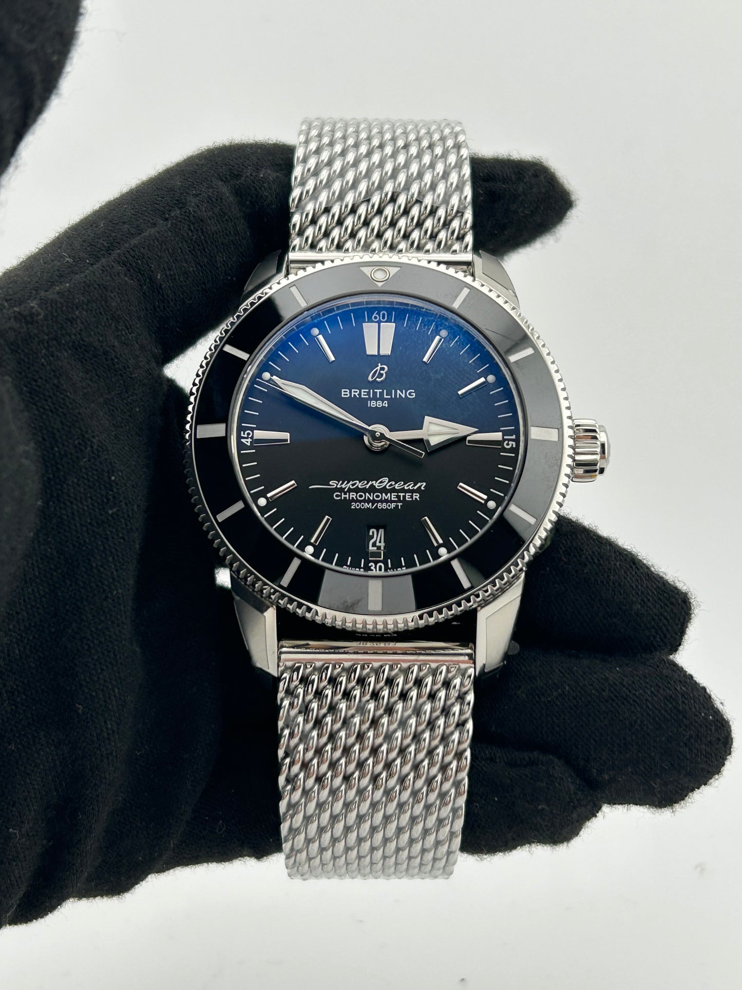 Breitling Superocean H√©ritage II B20 Automatic Black Dial on Bracelet Ref. AB2030121B1A1 Complete 2026 — view 2
