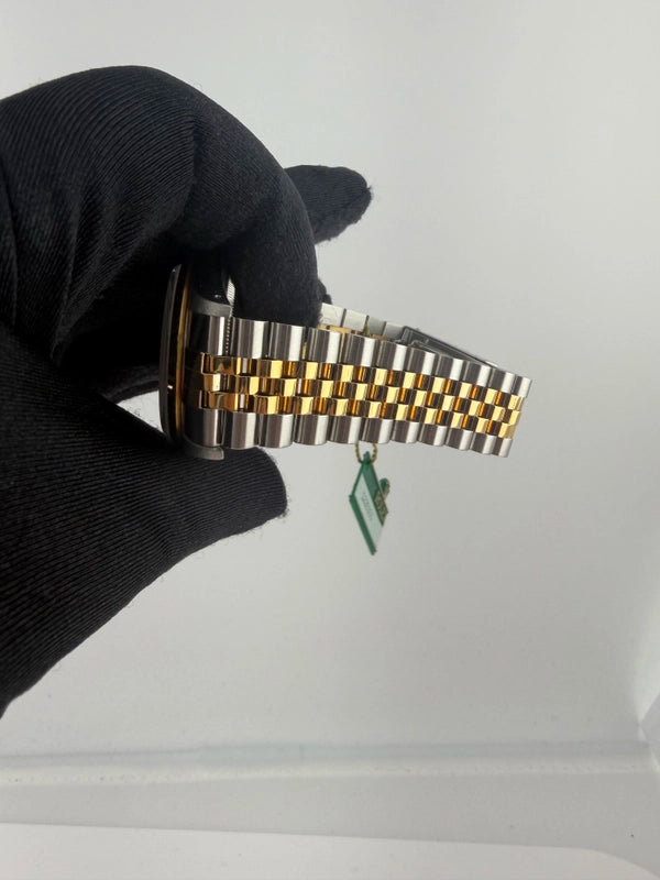 Rolex Datejust Champagne Stick Dial on Jubilee Ref 16233 with Papers 1989
