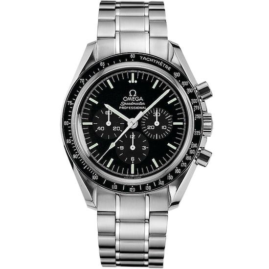 Omega Speedmaster Professional Moonwatch Black Stick Dial on Bracelet Ref. 3570.50.00 Complete 2003