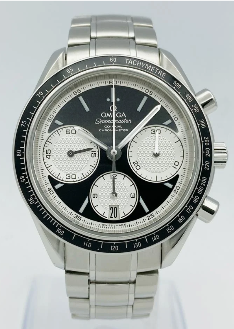 Omega Speedmaster Racing Black Dial on Stainless Steel Bracelet Ref. 326.30.40.50.01.002 Card 2014