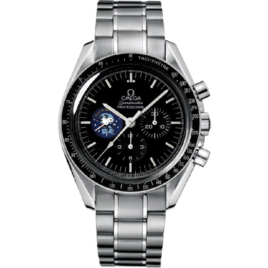 Omega Speedmaster Moonwatch "Snoopy" Black Snoopy Dial on Bracelet Ref. 3578.51.00