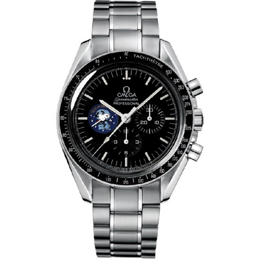 Omega Speedmaster Moonwatch "Snoopy" Black Snoopy Dial on Bracelet Ref. 3578.51.00