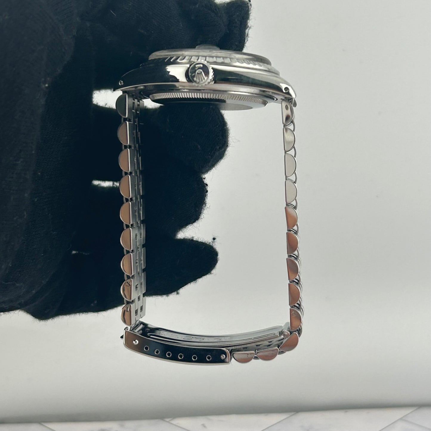 Rolex Datejust Silver Stick Dial on D Link Jubilee Bracelet Ref. 16030 1979 — view 6
