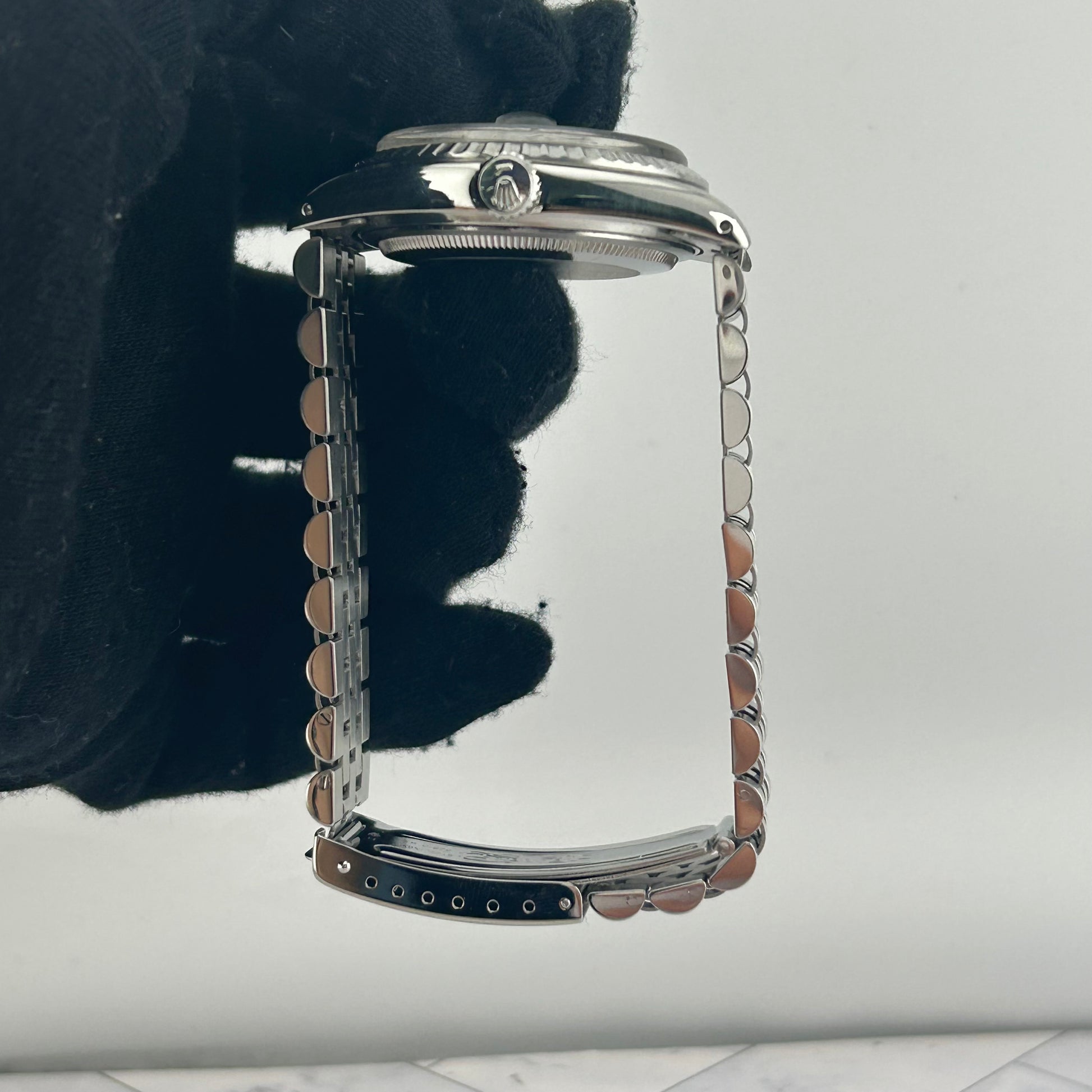 Rolex Datejust Silver Stick Dial on D Link Jubilee Bracelet Ref. 16030 1979 — view 6