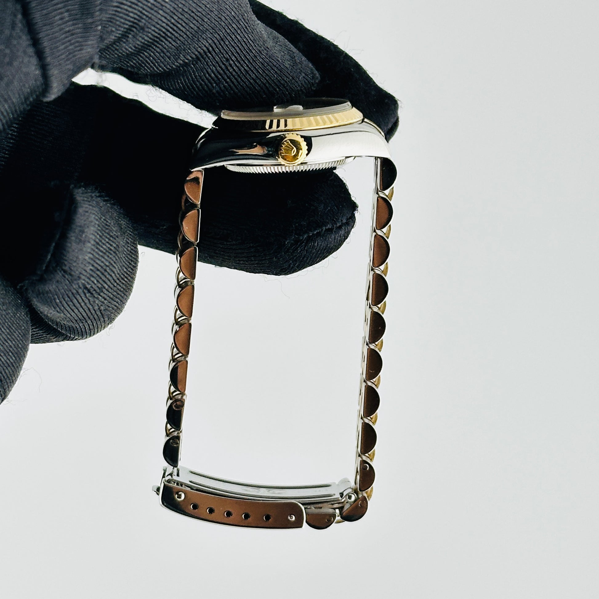 Rolex Datejust Lady Champagne Stick Dial on D Link Jubilee Bracelet Ref. 69173 1994 — view 6