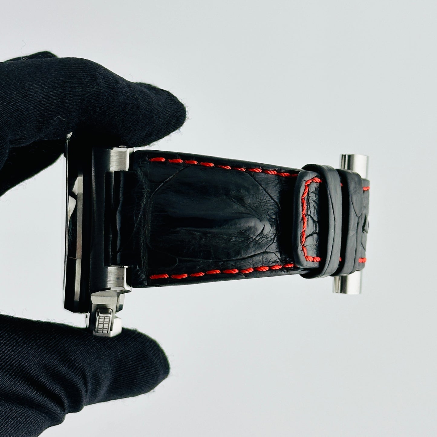 Audemars Piguet Royal Oak Offshore Shaquille O'Neal Special Limited Edition Black Dial With Mega Tapisserie Waffle Pattern Dial on Leather Strap Ref. 26133ST.OO.A101CR.01 — view 5