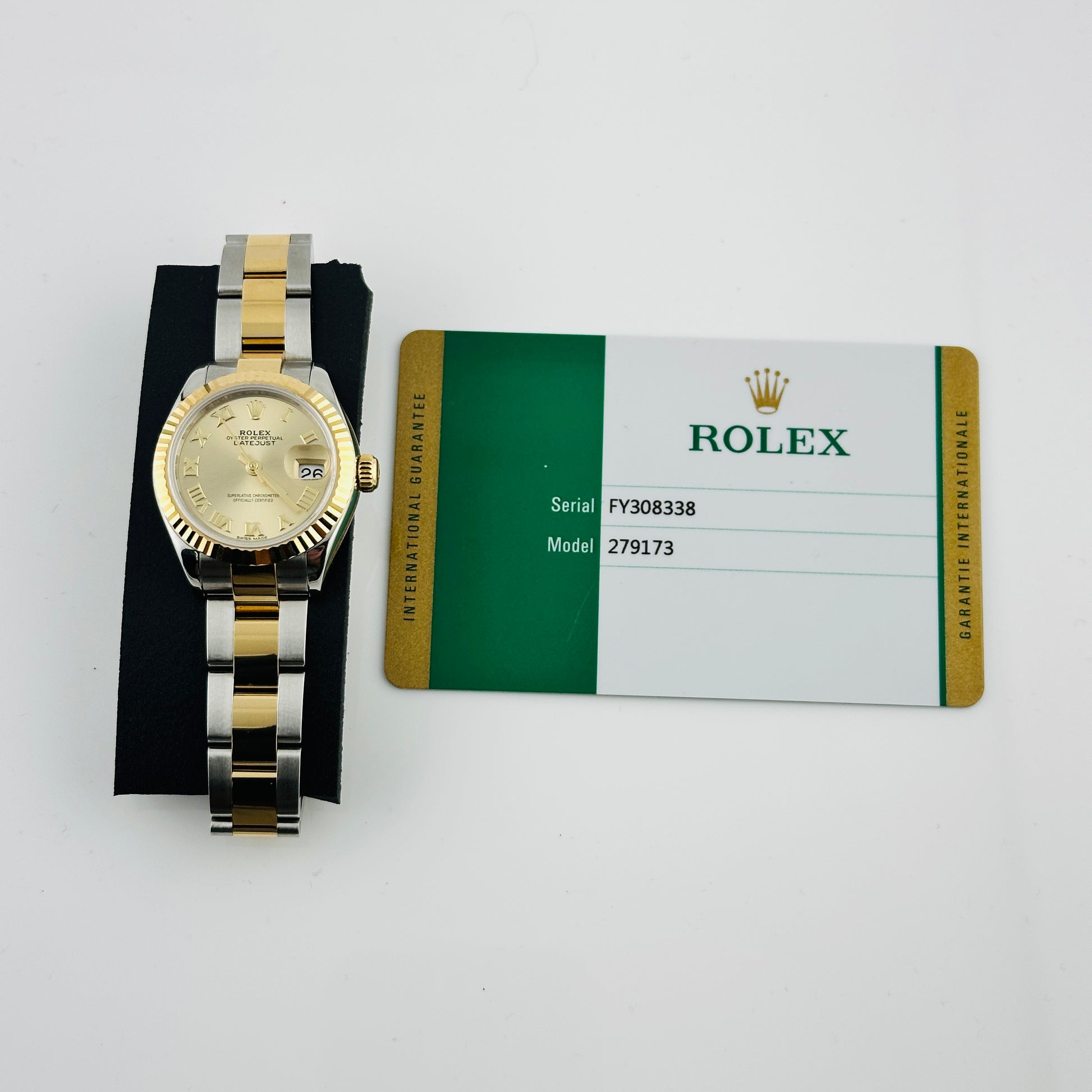 Rolex Datejust Lady Champagne Roman Dial on Oyster Bracelet Ref. 279173 Card 2019 — view 7