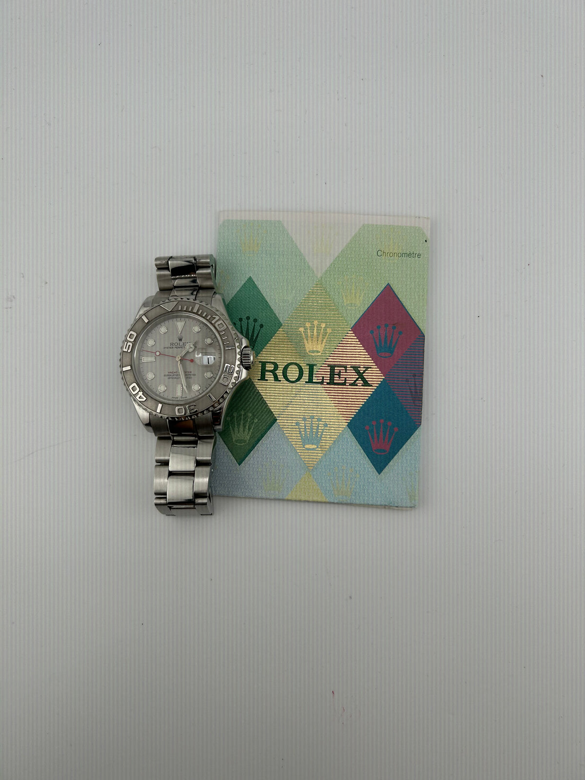 Rolex Yacht Master Platinum Dial on Oyster Ref. 16622 Papers 2004 — view 7