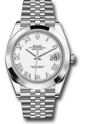 Rolex Datejust White Roman Dial on Jubilee Ref. 126300 Card 2022