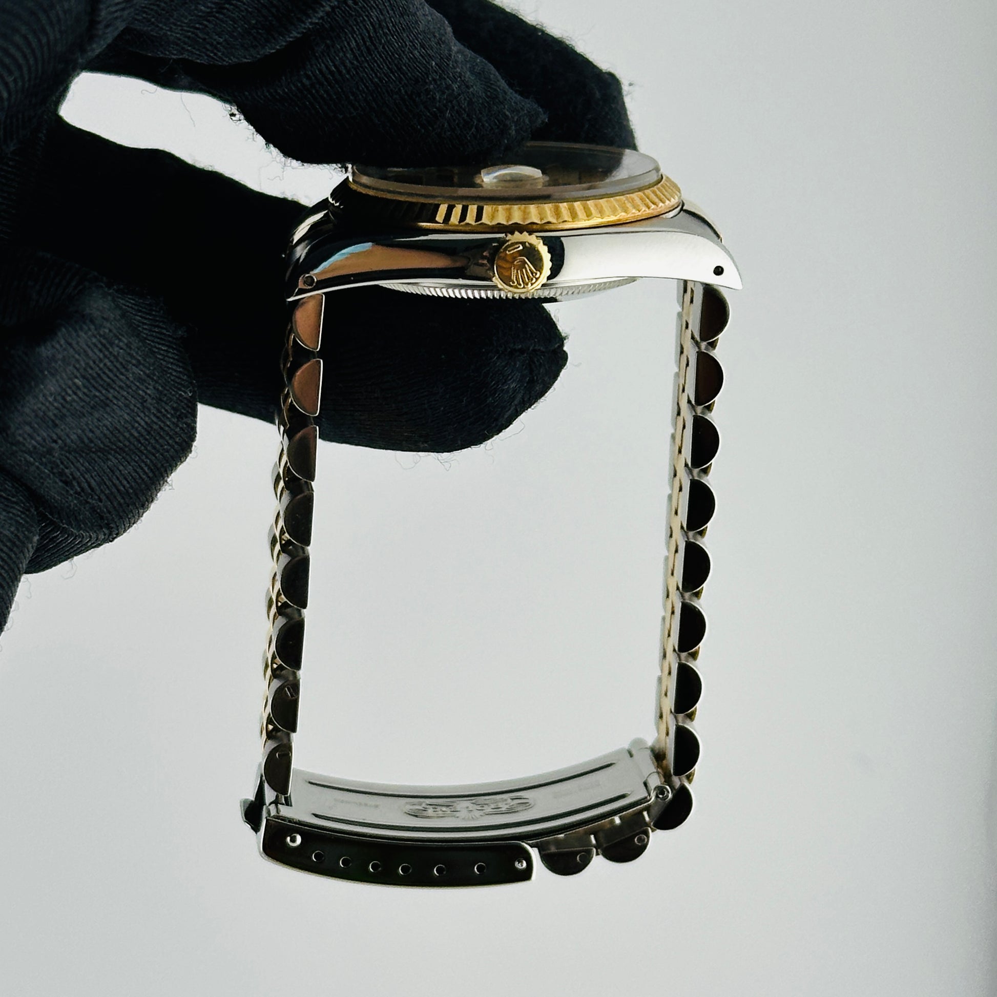 Rolex Datejust Champagne Stick Dial on D Link Jubilee Bracelet Ref. 16233 1996 — view 6