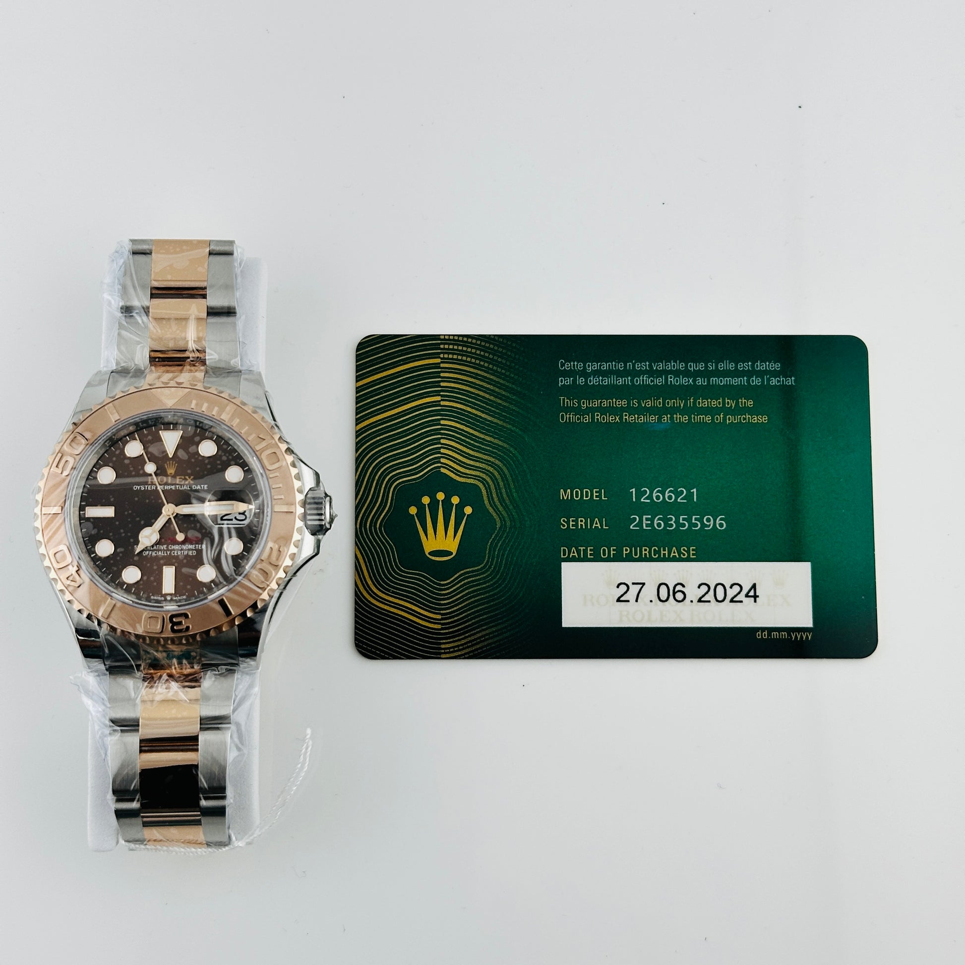 Rolex Yacht-Master Chocolate Dial on Oyster Ref. 126621 Card 2024 — view 7