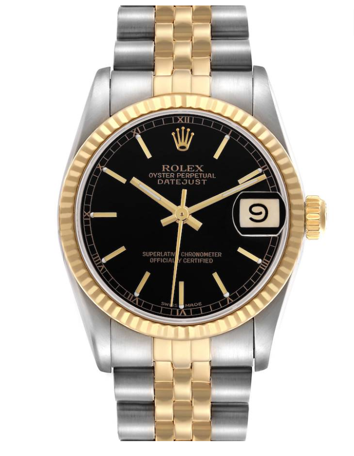 Rolex Datejust 31 Black Dial on Jubilee Ref. 68273 Papers 1995
