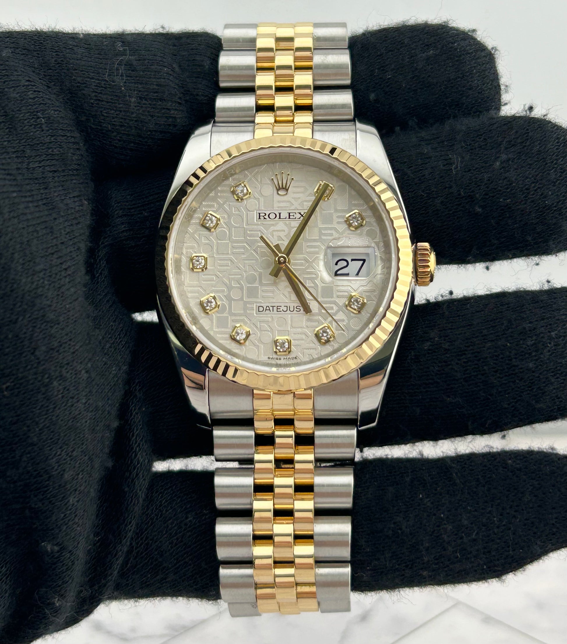 Rolex Datejust Anniversary Diamond Dial Dial on D Link Jubilee Ref. 116233 Card 2018 — view 2