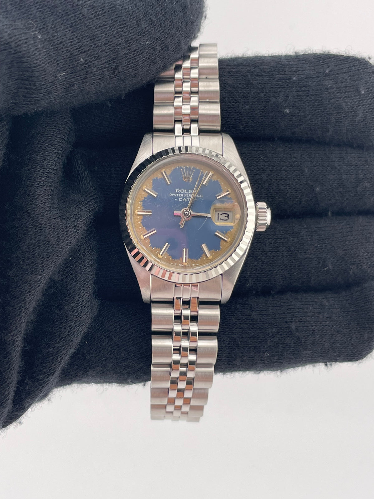 Rolex Datejust Lady Blue Dial on Jubilee D Link Bracelet Ref. 6917 1981