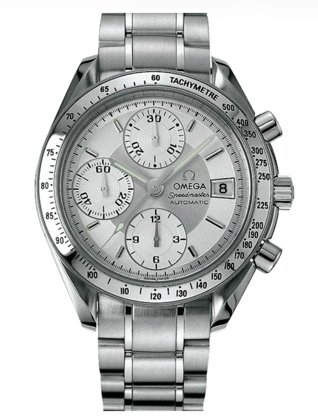 Omega Speedmaster Date Silver Dial on Stainless Steel Bracelet Ref. 3513.30.00 Card 2001