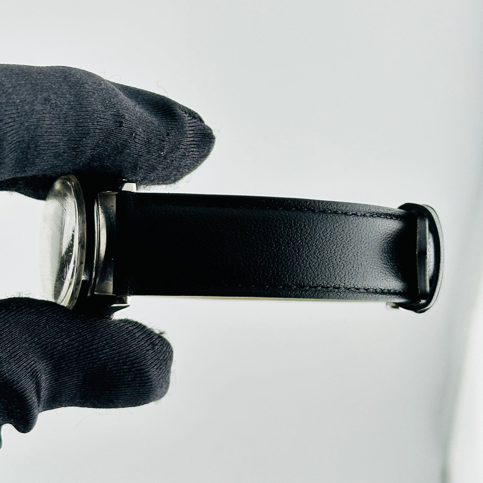 Rolex Oyster Speed-King Silver Stick / Has Spots, Faded Dial on Generic Leather Band Ref. 4220 1958 — view 4