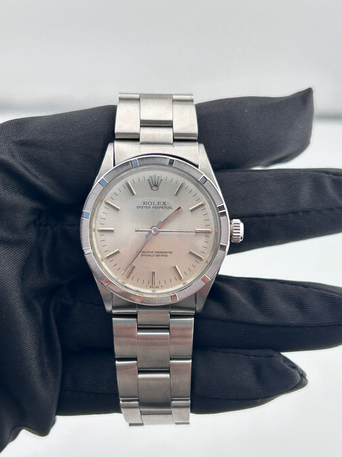 Rolex Oyster perpetual Silver Dial on Stainless Steel Ref. 1007