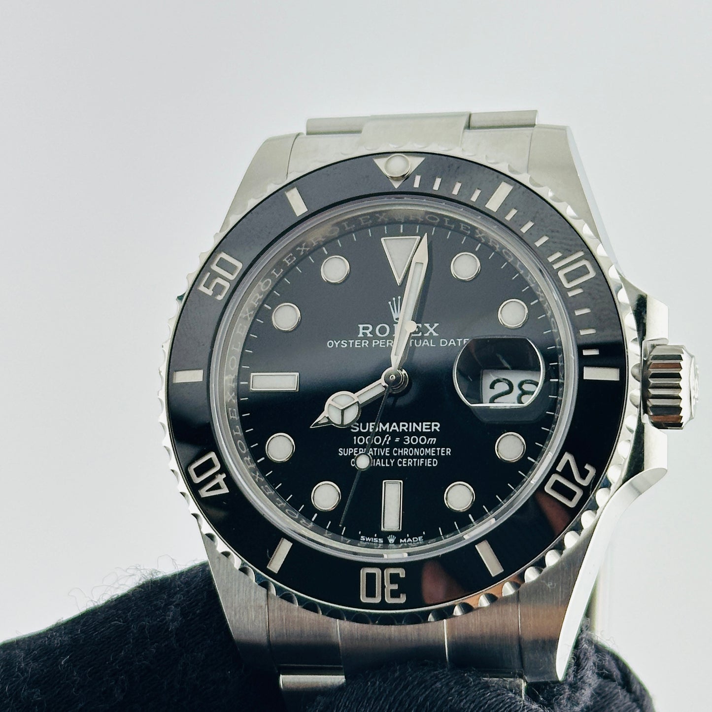 Rolex Submariner Black Dial on Oyster Bracelet Ref. 126610LN Card 2024 — view 3