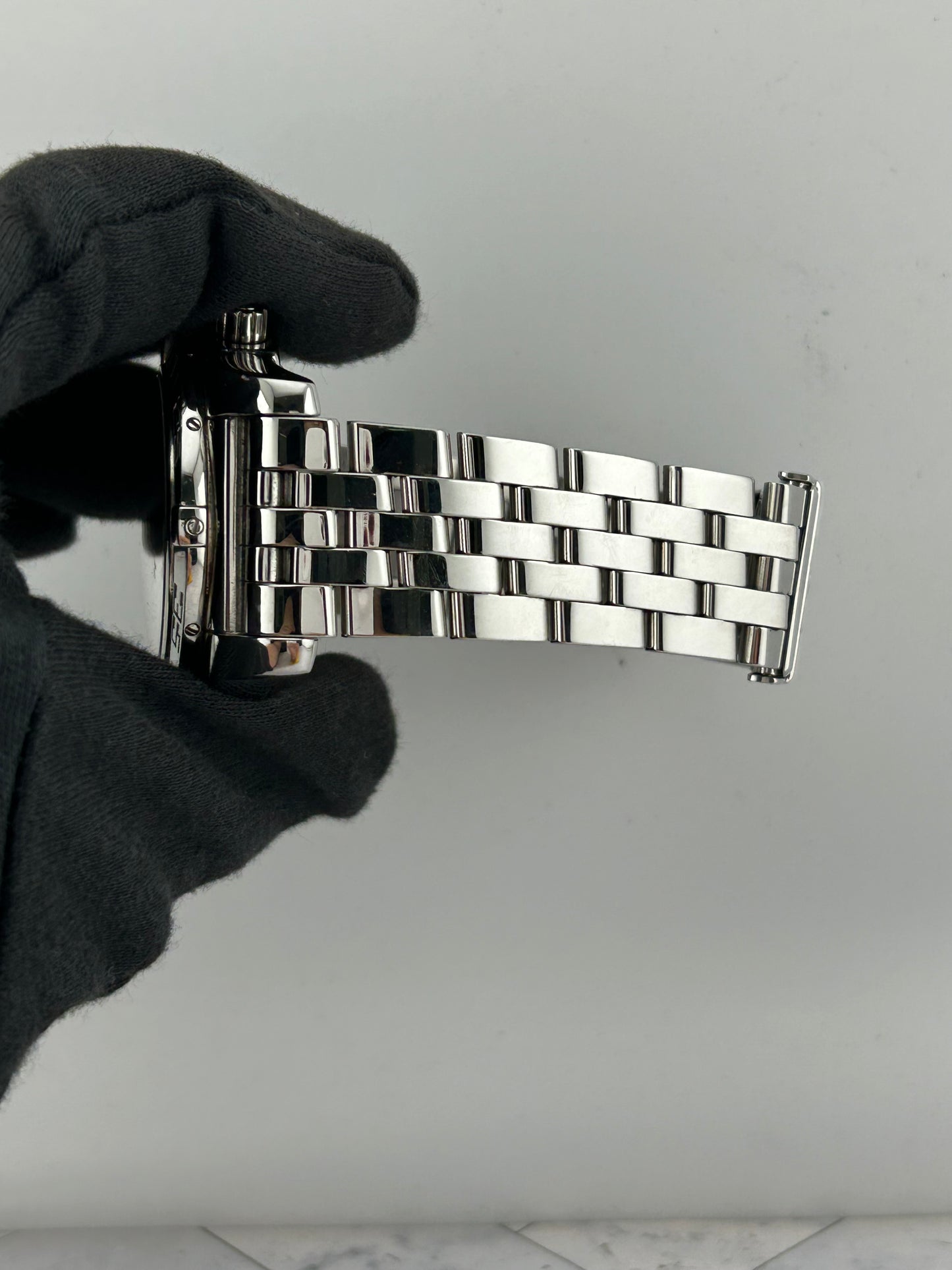 Breitling Chronomat Black Dial on Stainless Steel Bracelet Ref. A011B56PA Papers 2012 — view 4