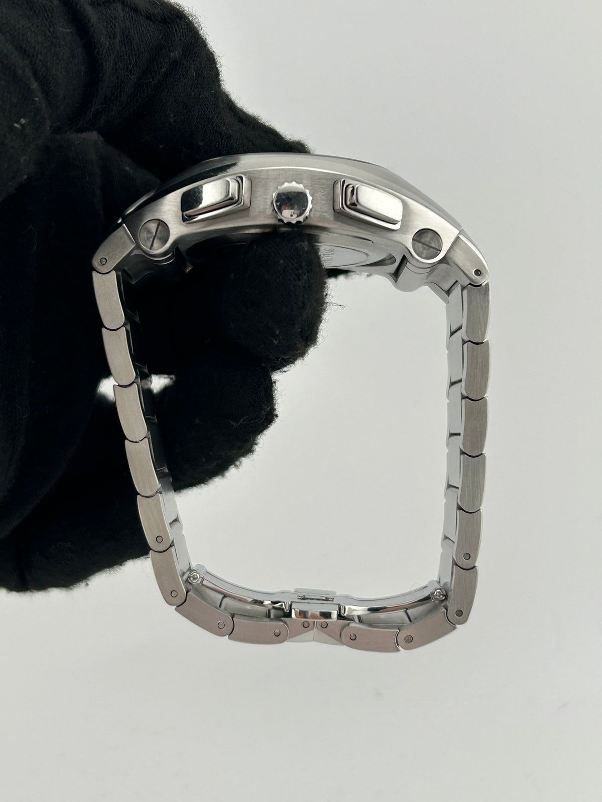 Bvlgari Ergon Black Dial on Stainless Steel Bracelet Ref. EG40S — view 6