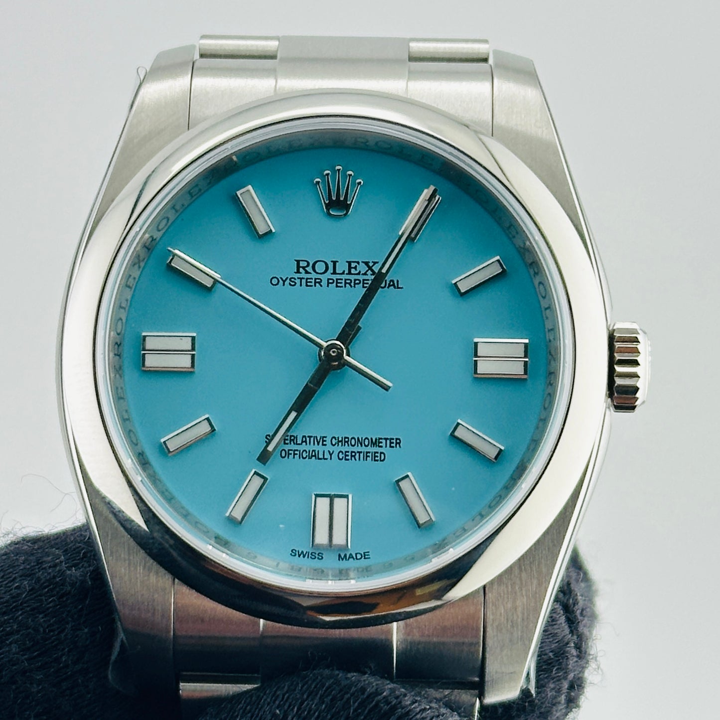 Rolex Oyster Perpetual Am Tiffany Stick Dial on Oyster Bracelet Ref. 116000 Card 2014 — view 2