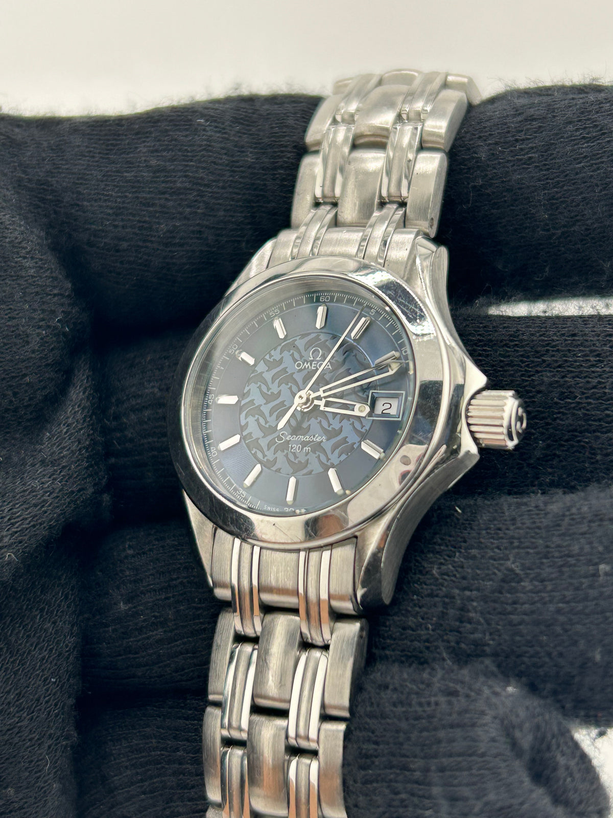 Omega Seamaster 120m Blue Dial Ref. 2586.80 Complete 2000 — view 2