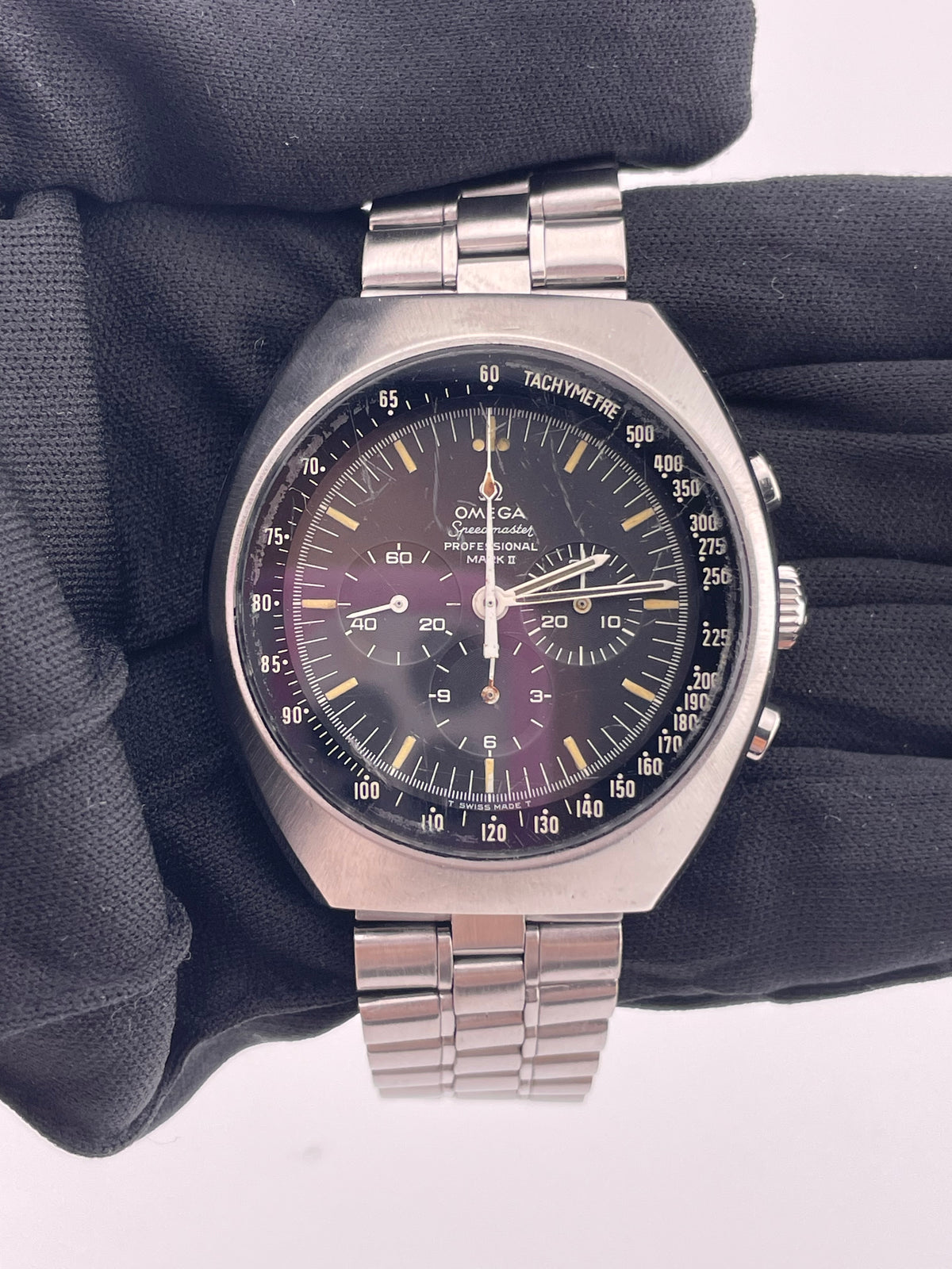 Omega Speedmaster Mark II Black Dial on Stainless Steel Bracelet Ref. 145.014