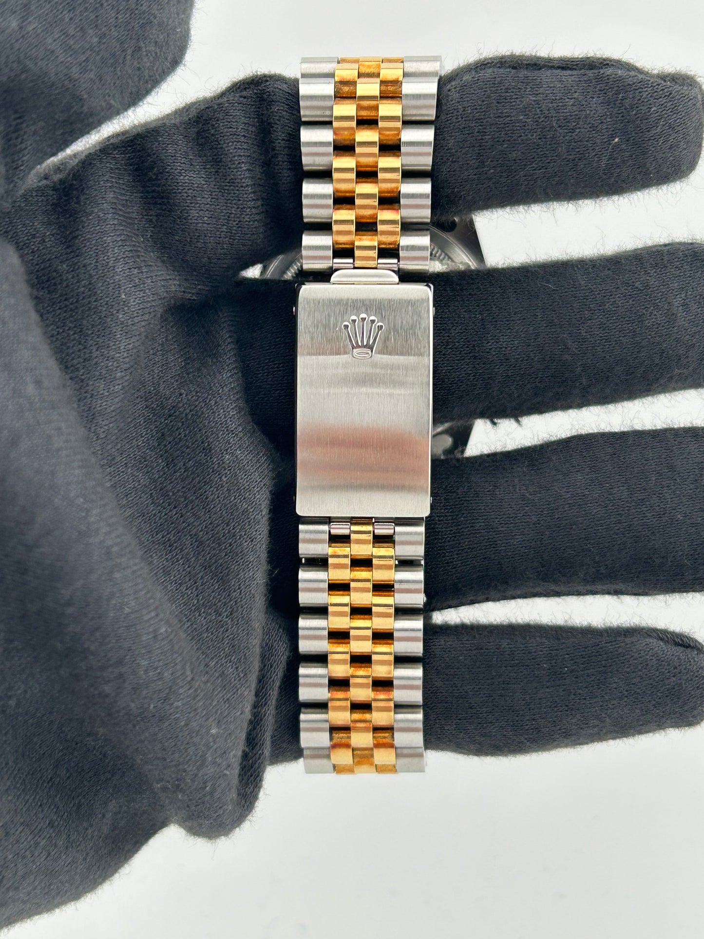 Rolex Datejust Champagne Stick Dial on D Link Jubilee Ref. 16233 Papers 1994 — view 4