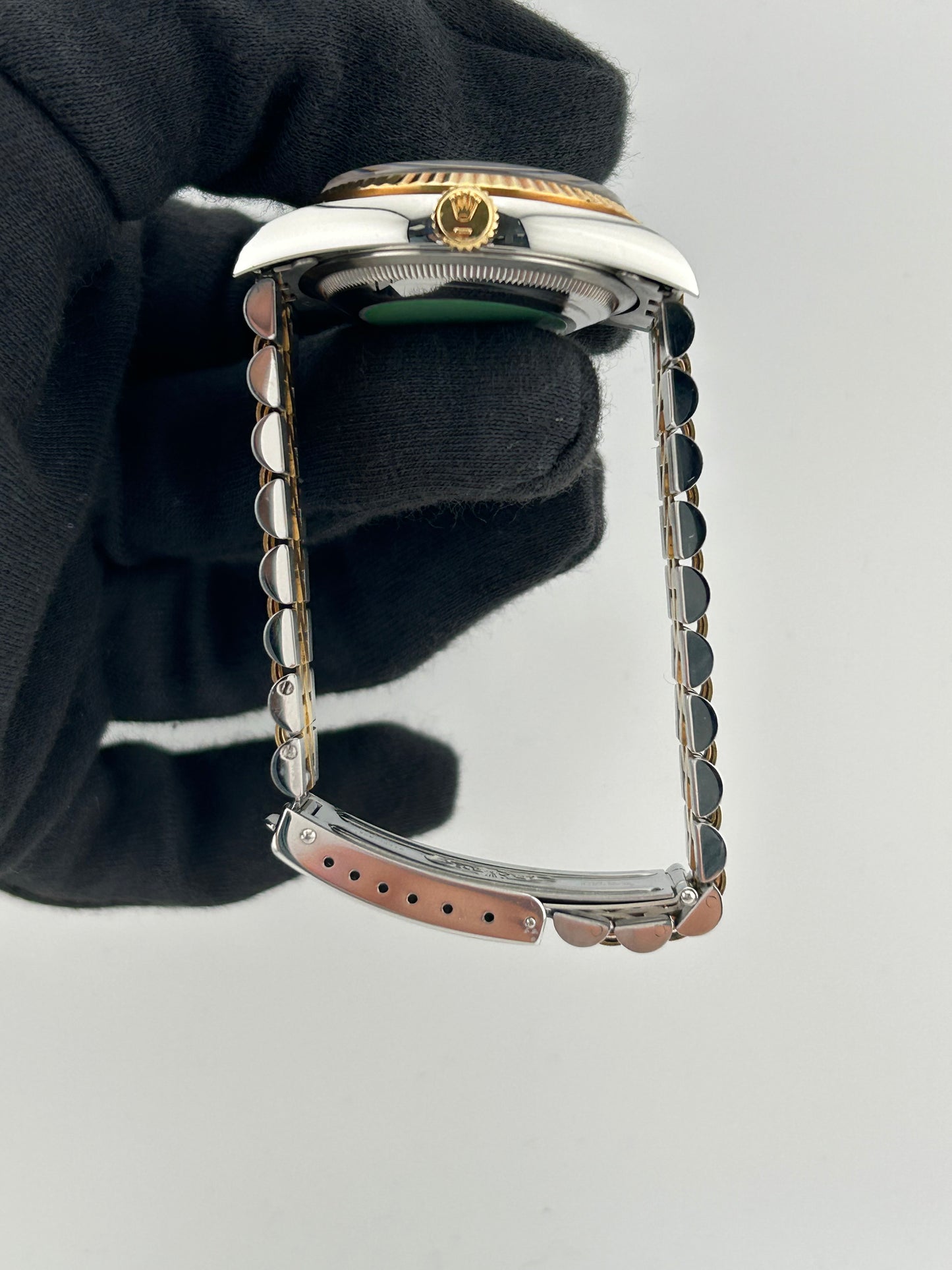 Rolex Datejust Black Anniversary Dial Dial on 2 Tone Jubilee D Link Ref. 16233 Papers 1995 — view 6