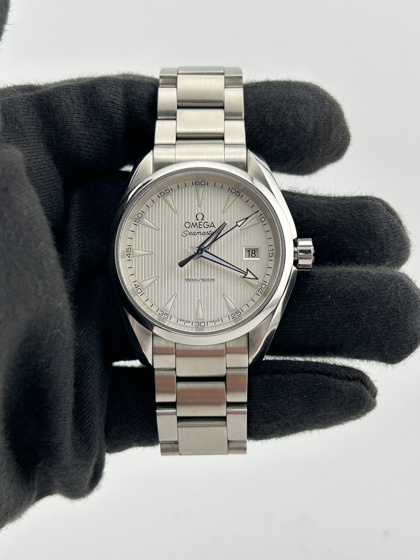 Omega Seamaster Aqua Terra 150m Silver Dial on Stainless Steel Bracelet Ref. 231.10.39.60.02.001 Card 2018