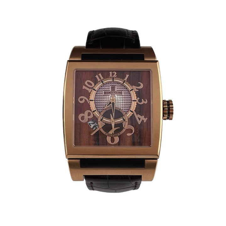 De Grisogono Instrumento Wood Dial on Leather Ref. AU750