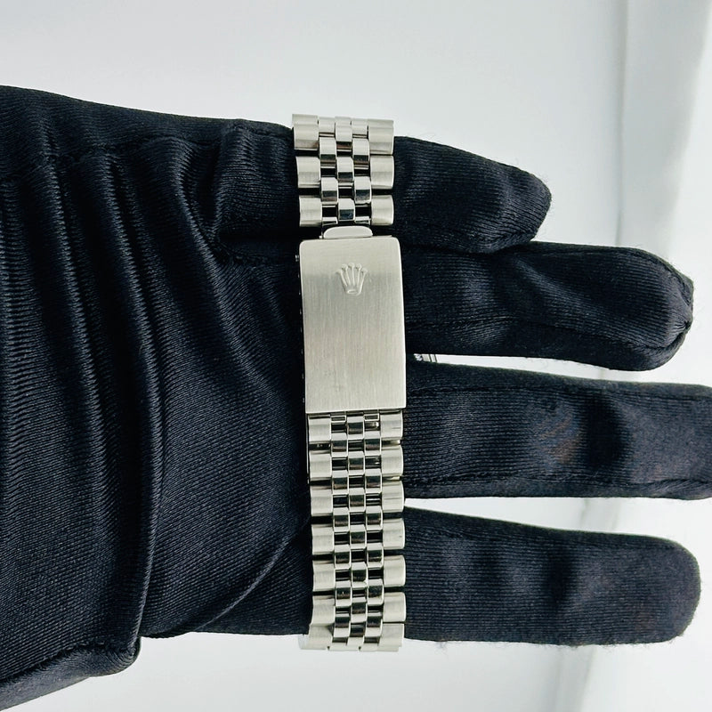 Rolex Datejust Am Black Diamond Dial on D Link Jubilee Ref 16014